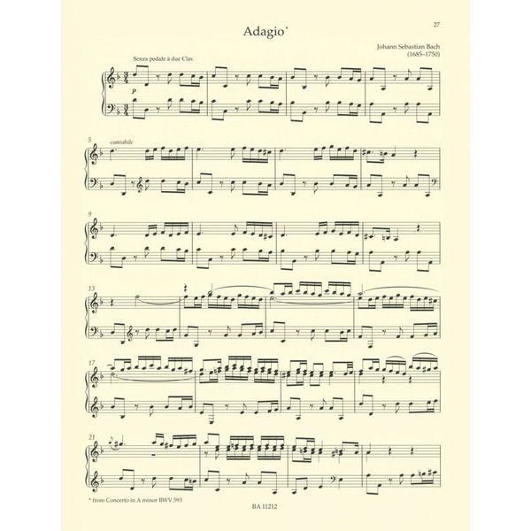 Bärenreiter An Easy Bach Organ Album