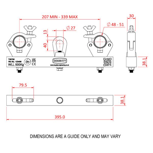 Doughty T55755 Hanging Truss Adapter B