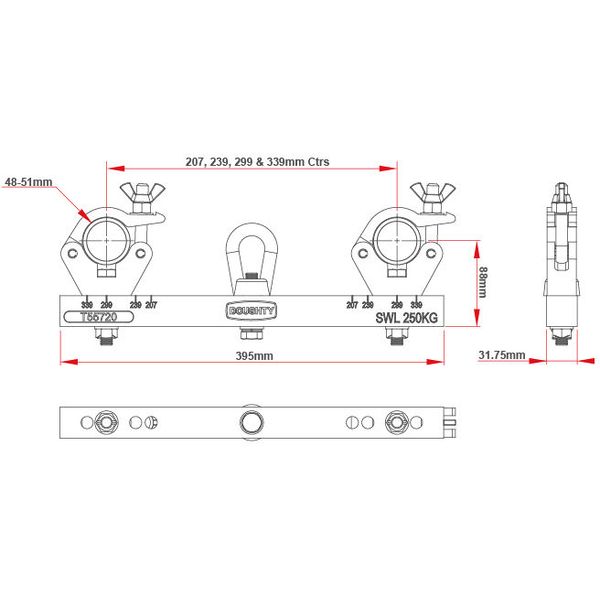Doughty T55720 Hanging Truss Adapter