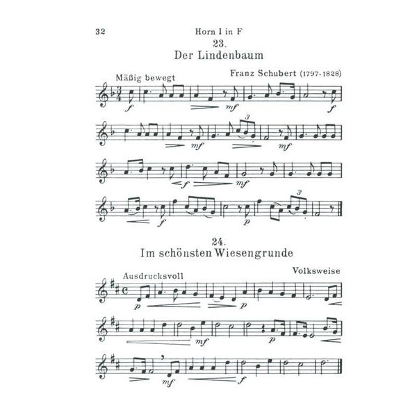 Friedrich Hofmeister Verlag Waldhornquartette 1
