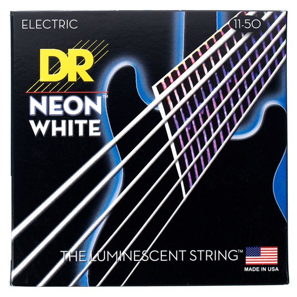 DR Strings Neon White NWE-11
