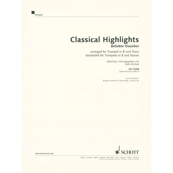 Schott Classical Highlights Trumpet