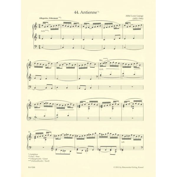 Bärenreiter Sonntagsorgel 2