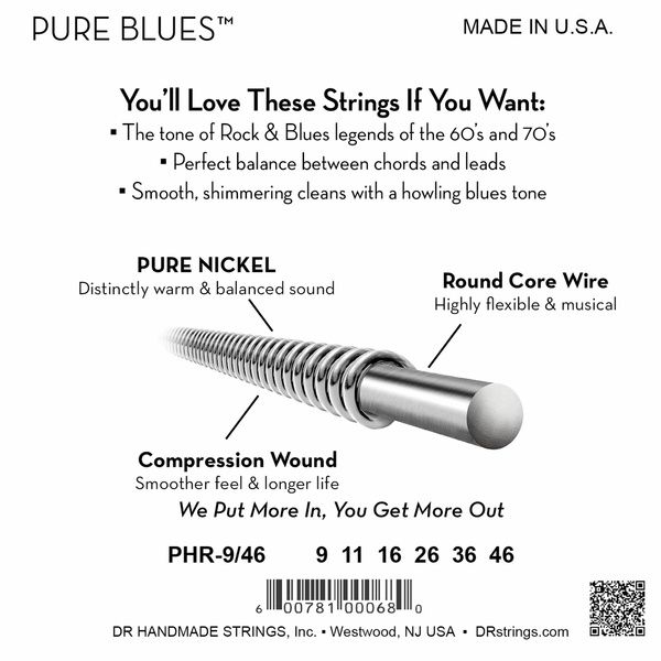 DR Strings Pure Blues PHR-9/46