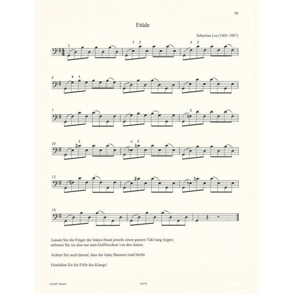 Edition Peters Cello Spielen 2