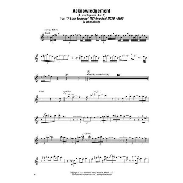 Hal Leonard John Coltrane Omnibook C