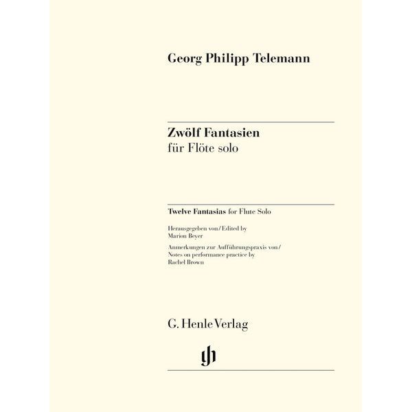 Henle Verlag Telemann Zwölf Fantasien Flöte