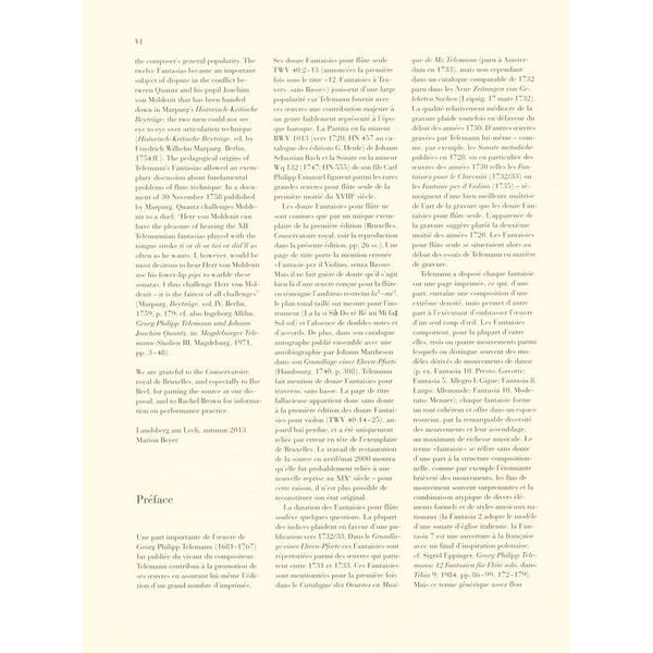 Henle Verlag Telemann Zwölf Fantasien Flöte