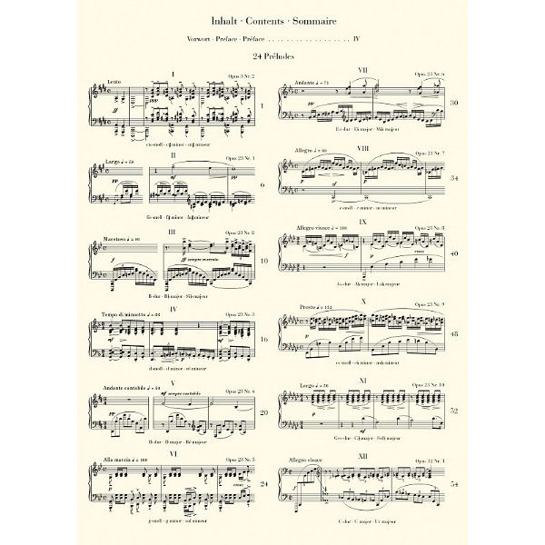 Henle Verlag Rachmaninow 24 Préludes