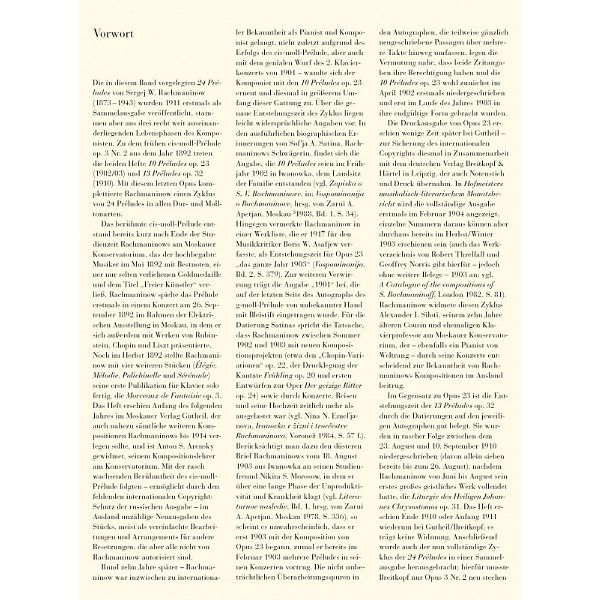 Henle Verlag Rachmaninow 24 Préludes