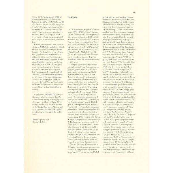 Henle Verlag Rachmaninow 24 Préludes