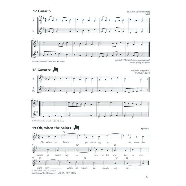 Schott Spiel Spaß Spielbuch Sopran 1
