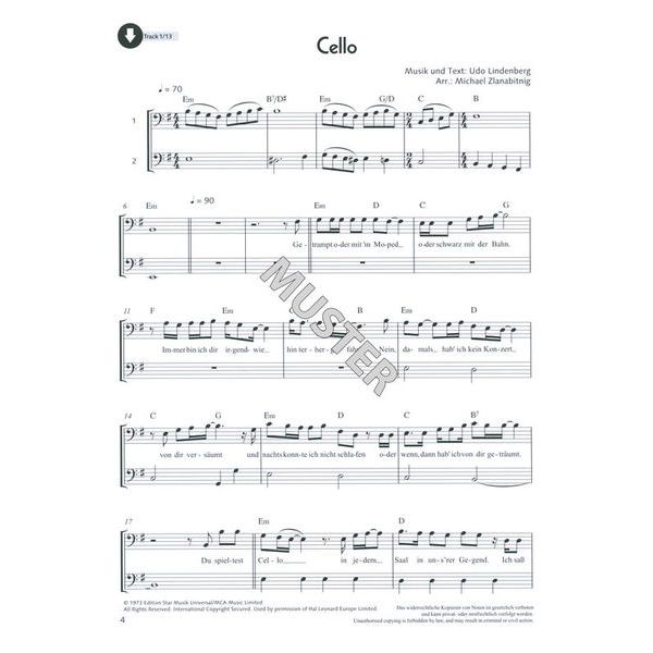 Schott Pop For Cello 3