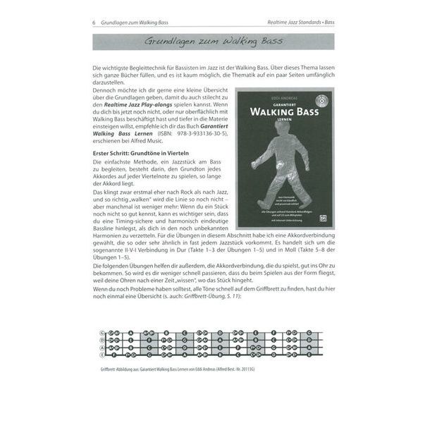 Alfred Music Publishing Realtime Jazz Standards Bass