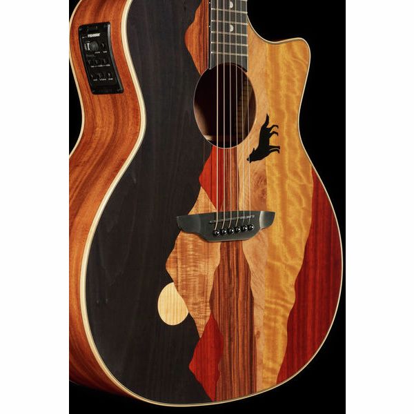 Luna Guitars Vista Wolf Cutaway A/E