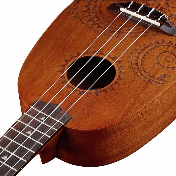 Luna Ukulele Bass Tattoo With Flat Wound Steel Strings - Music City Cairns