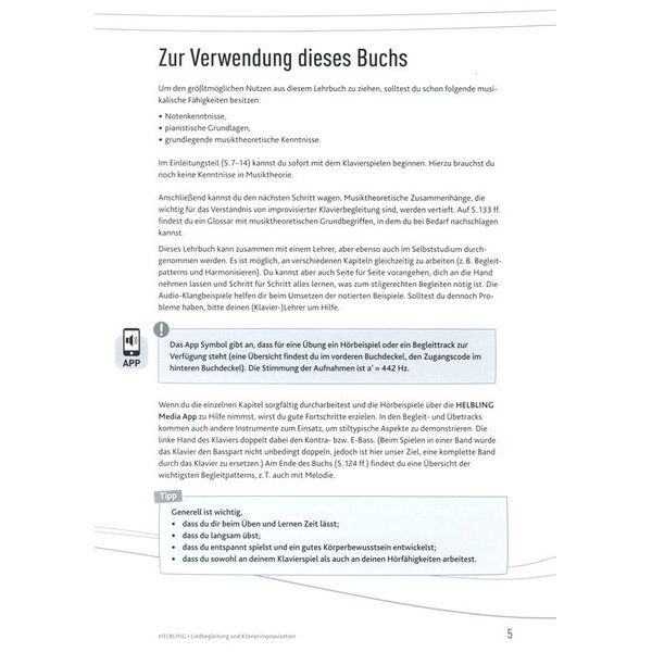 Helbling Verlag Liedbegleitung und Klavierimp.