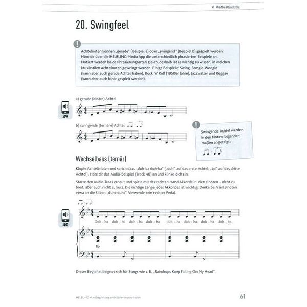 Helbling Verlag Liedbegleitung und Klavierimp.