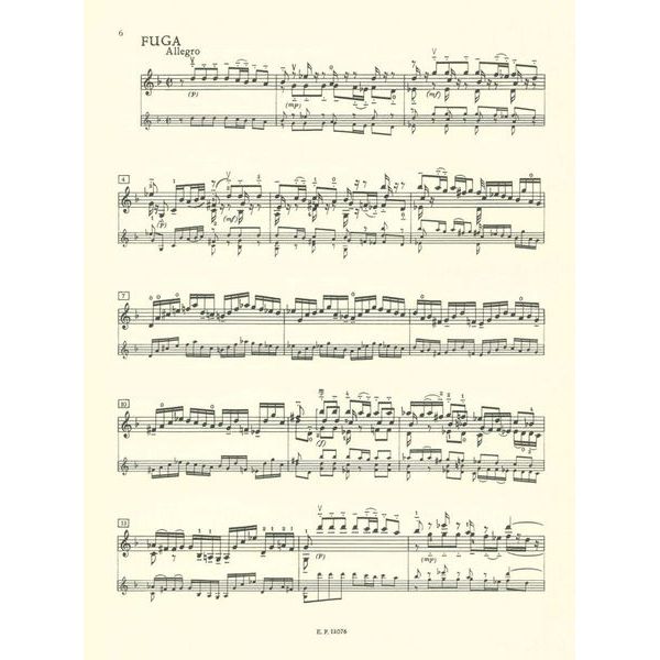Edition Peters Bach Sonaten und Partiten