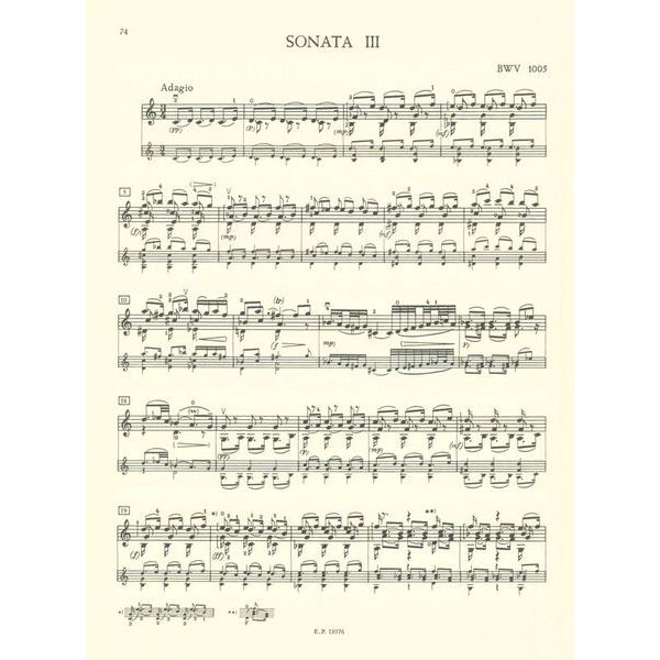 Edition Peters Bach Sonaten und Partiten
