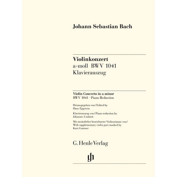 Henle Verlag Bach Violinkonzert a-moll