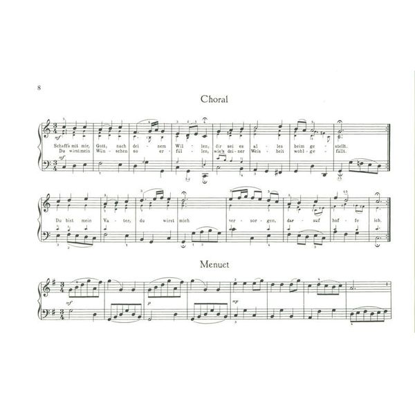Schott Bach Notenbüchlein