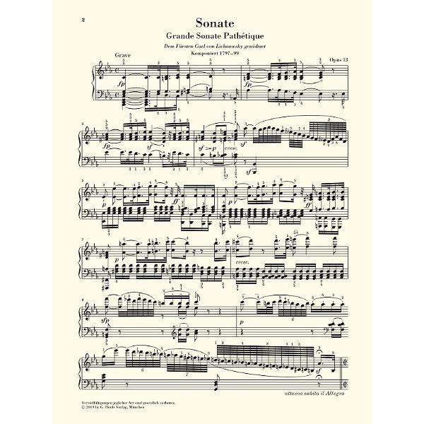 Henle Verlag Beethoven op.13 Pathetique