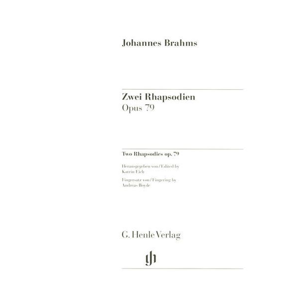 Henle Verlag Brahms Zwei Rhapsodien op.79