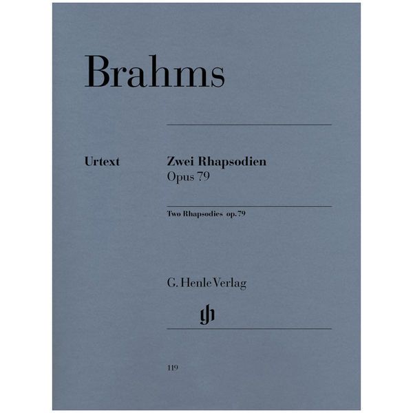 Henle Verlag Brahms Zwei Rhapsodien op.79