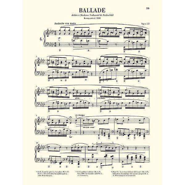 Henle Verlag Chopin Ballades