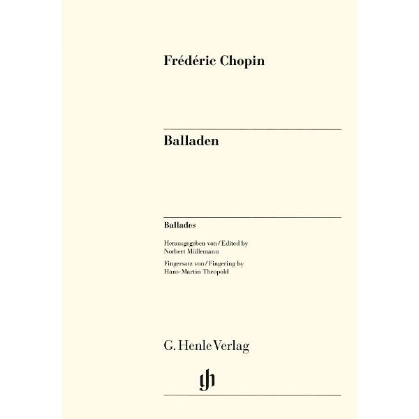 Henle Verlag Chopin Ballades