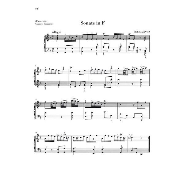 Henle Verlag Haydn Klaviersonaten 1