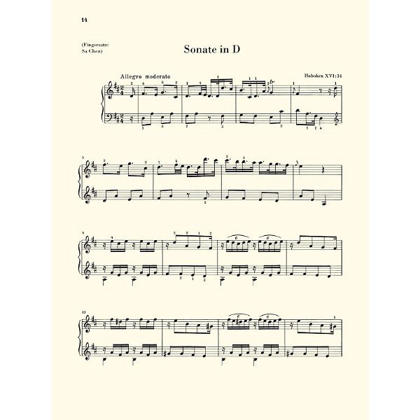 Henle Verlag Haydn Klaviersonaten 1