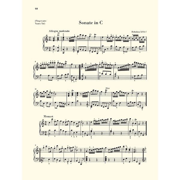 Henle Verlag Haydn Klaviersonaten 1