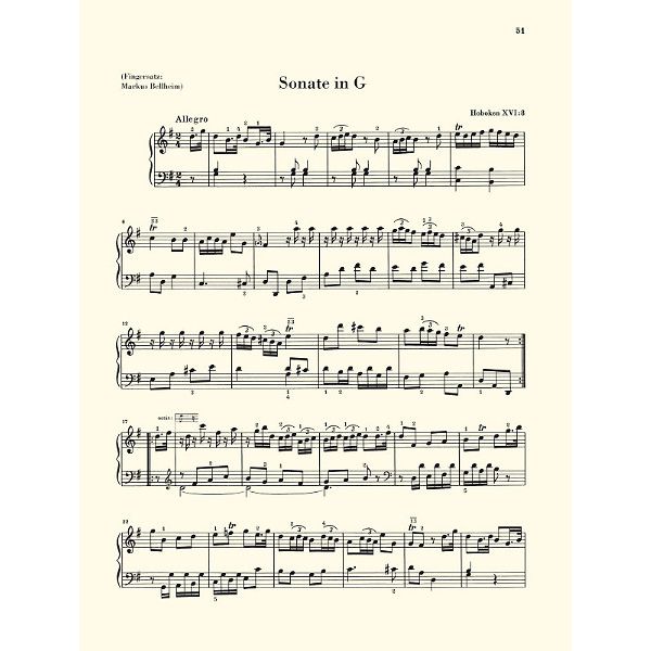Henle Verlag Haydn Klaviersonaten 1