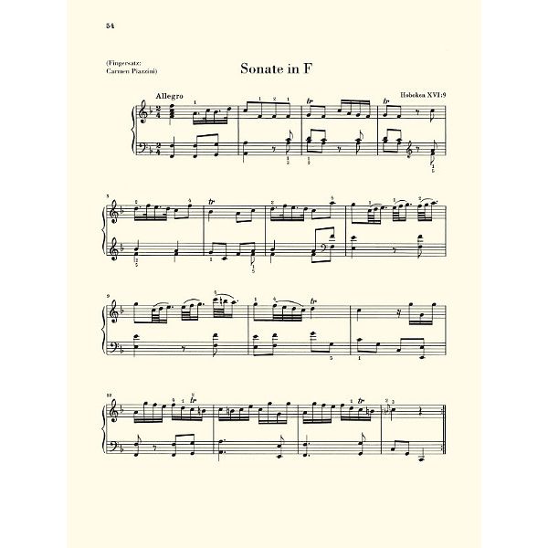 Henle Verlag Haydn Klaviersonaten 1