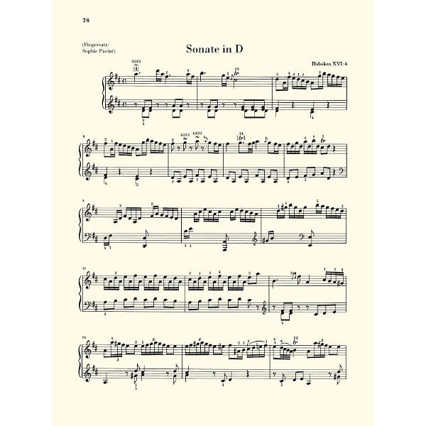 Henle Verlag Haydn Klaviersonaten 1
