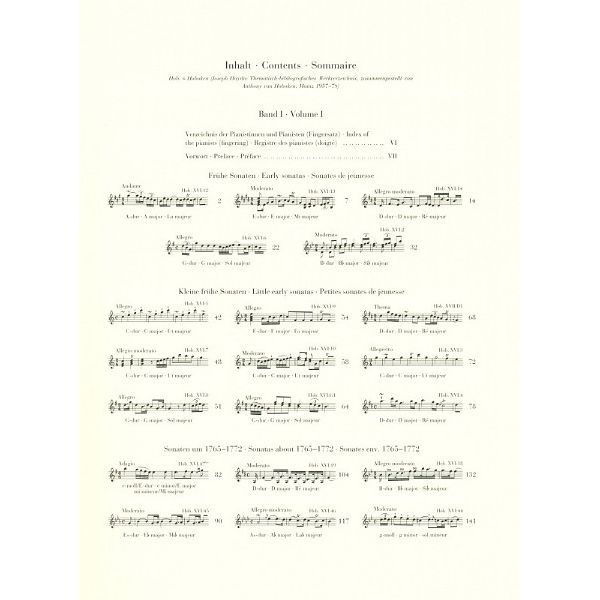 Henle Verlag Haydn Klaviersonaten 1