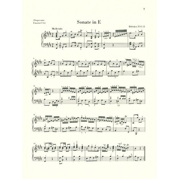 Henle Verlag Haydn Klaviersonaten 1