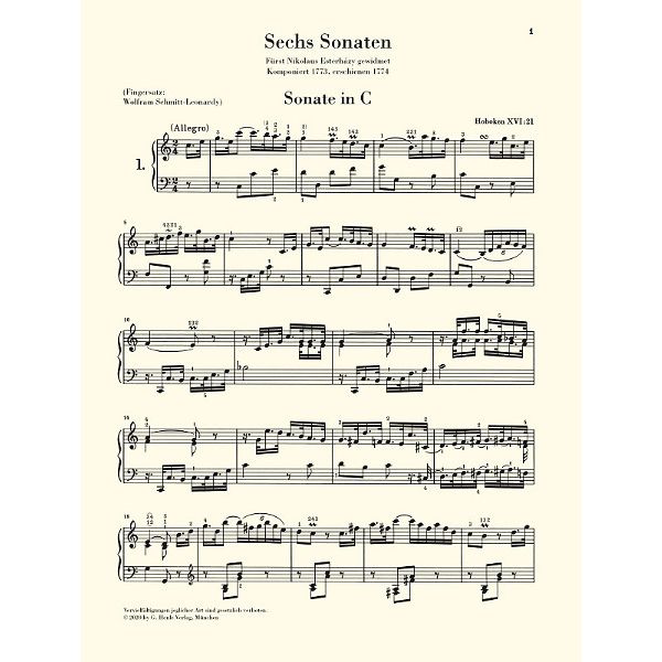Henle Verlag Haydn Klaviersonaten 2