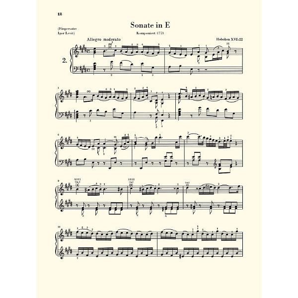 Henle Verlag Haydn Klaviersonaten 2