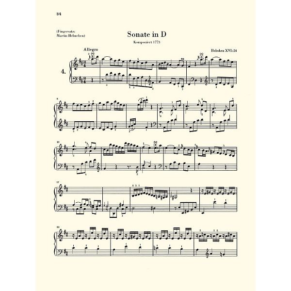 Henle Verlag Haydn Klaviersonaten 2