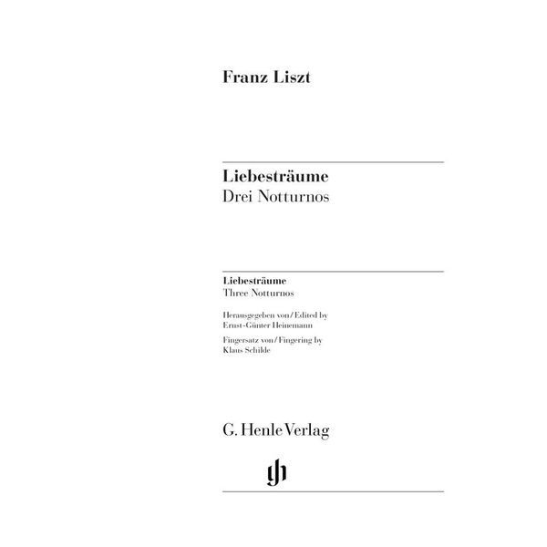 Henle Verlag Liszt Liebesträume Notturnos