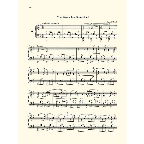 Henle Verlag Mendelssohn Lieder ohne Worte