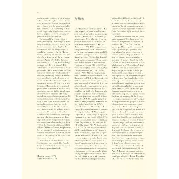 Henle Verlag Mussorgski Bilder Ausstellung