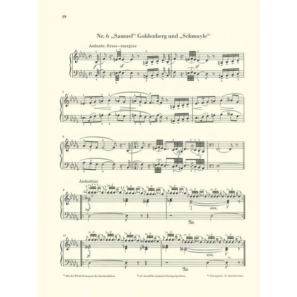 Henle Verlag Mussorgski Bilder Ausstellung