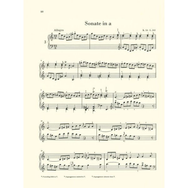 Henle Verlag Scarlatti Klaviersonaten I