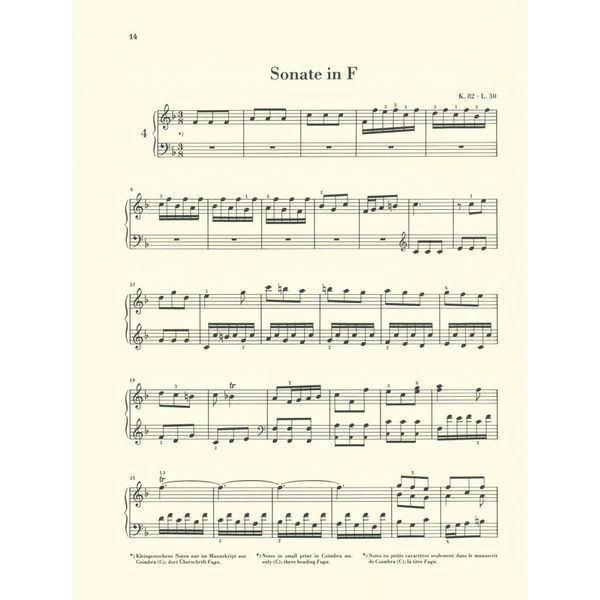 Henle Verlag Scarlatti Klaviersonaten I
