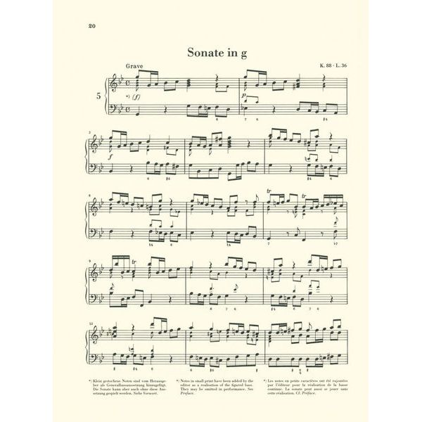 Henle Verlag Scarlatti Klaviersonaten I