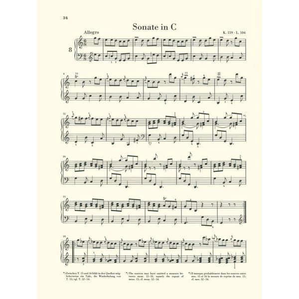 Henle Verlag Scarlatti Klaviersonaten I